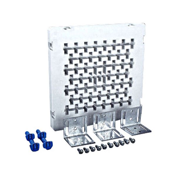 Busbar support, 4-pole, central for centre feed unit image 1