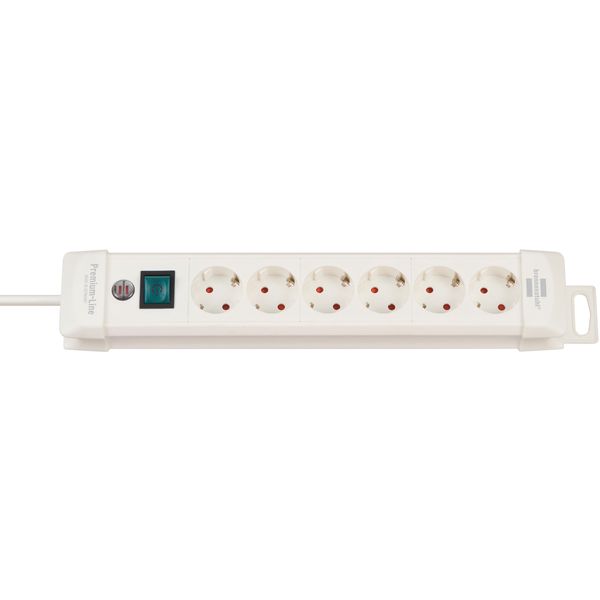 Premium-Line extension socket 6-way white 3m H05VV-F 3G1,5 image 1