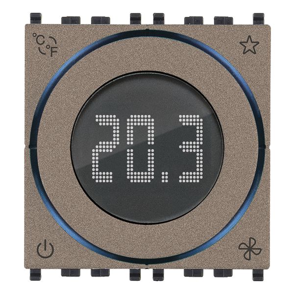 Home autom.dial thermostat 2M Metal image 1