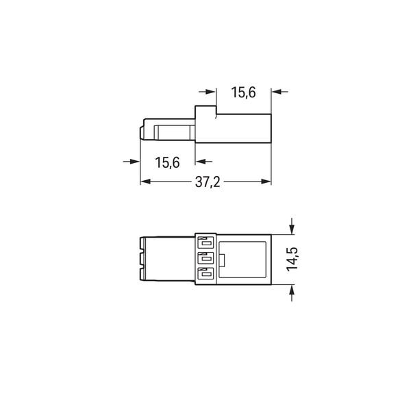 Intermediate coupler 3-pole Cod. A black image 5