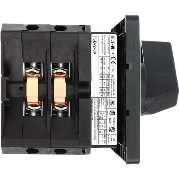 Multi-speed switches, T5B, 63 A, flush mounting, 2 contact unit(s), Contacts: 4, 90 °, maintained, Without 0 (Off) position, 1-2, Design number 39 image 3
