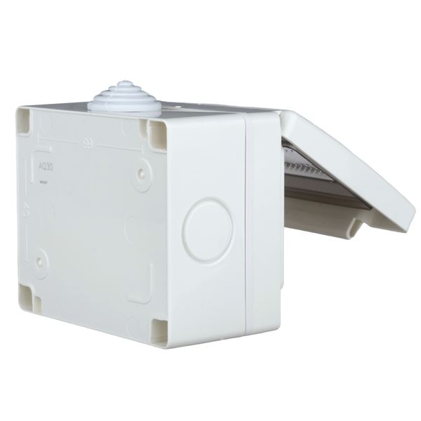 Outdoor surface mount box, IP55, transparent lid, 3M, white image 6