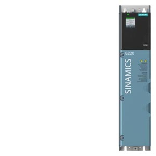 SINAMICS G220 380-500 V 3AC + 10/-20% 47-63 Hz power low overload: 7.5 kW 150% 3 s, 110% 57 s power high overload: 5.5 kW 200% 3 s, 150% 57 s 355x 85x 209 (HxWxD) frame size: FSB degree of  6SL4113-0CA16-2FF0 image 1