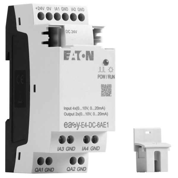 I/O expansion, For use with easyE4, 24 V DC, Inputs expansion (number) analog: 4, screw terminal image 4