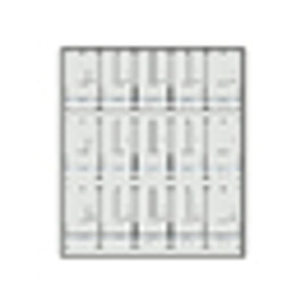 Meter box insert 3-rows, 15 meter boards / 27 Modul heights image 2