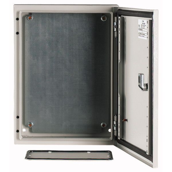 Wall enclosure with mounting plate, HxWxD=400x300x150mm image 2