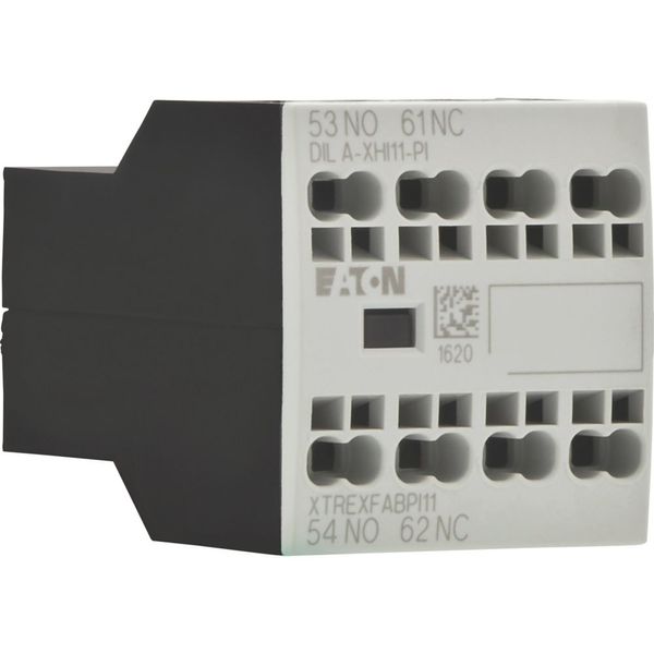 Auxiliary contact module, 2 pole, Ith= 16 A, 1 N/O, 1 NC, Front fixing, Push in terminals, DILA, DILM7 - DILM38 image 12
