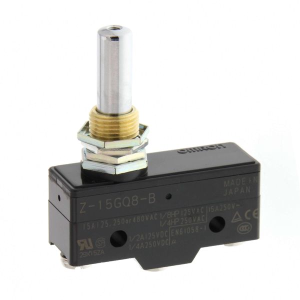 General purpose basic switch, high operating force, panel mount plunge image 2