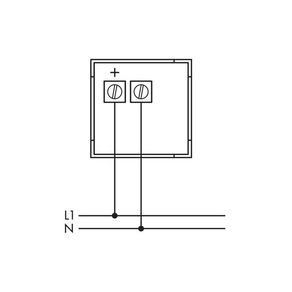 Modular analogue voltmeter 500VAC image 2