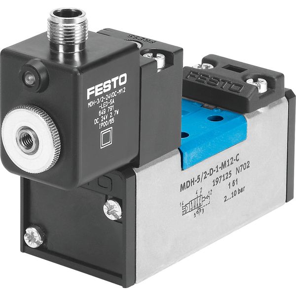 MDH-5/2-D-3-FR-M12D-C Air solenoid valve image 1