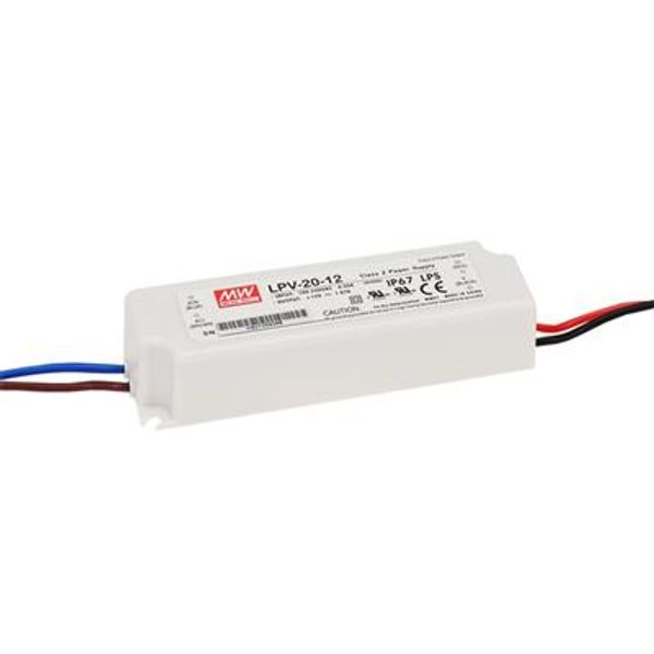 AC-DC Single output LED driver Constant Voltage 1.67A 20W 12V IP67 image 1