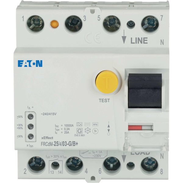 Digital residual current circuit-breaker, all-current sensitive, 25 A, 4p, 300 mA, type G/B+ image 4