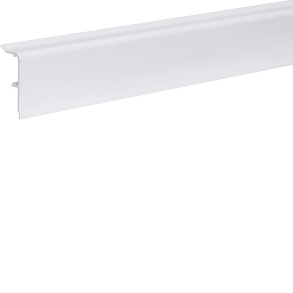 Skirting lid w.2 lips, 20x50,pure white image 1