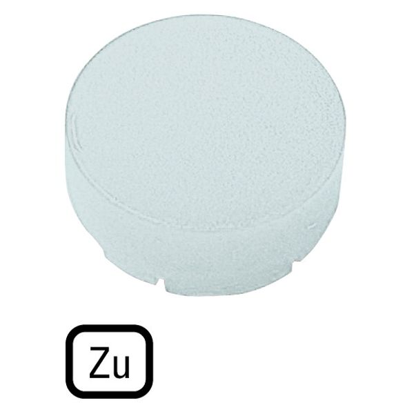 Button lens, raised white, TO image 1