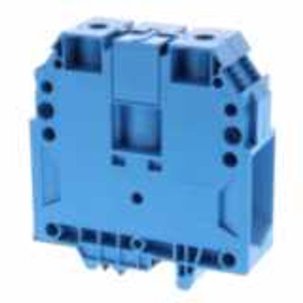 Feed-through DIN rail terminal block with screw connection for mountin image 1