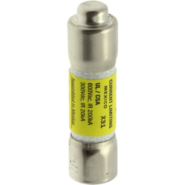 Fuse-link, LV, 1 A, AC 600 V, 10 x 38 mm, CC, UL, time-delay, rejection-type image 2