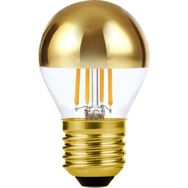 LED E27 Fila Ball Top Mirror G45x75 230V 250Lm 4W 925 AC Gold Dim image 2