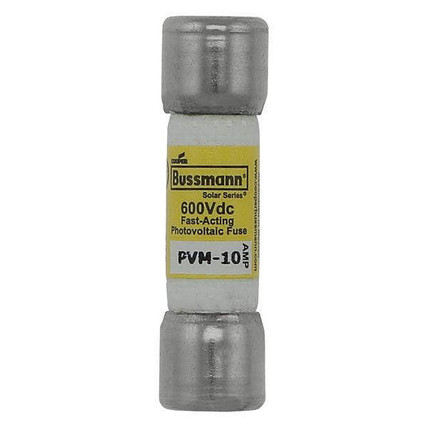 Eaton Midget Fuse, Photovoltaic, 600 Vdc, 50 kAIC interrupt rating, Fast acting class, Fuse Holder and Block mounting, Ferrule end X ferrule end connection,20A current rating,50 kA DC breaking capacity, .41 in dia image 8