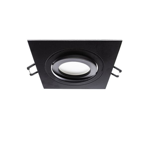 Recessed Light Square Tilting Helium Black image 1