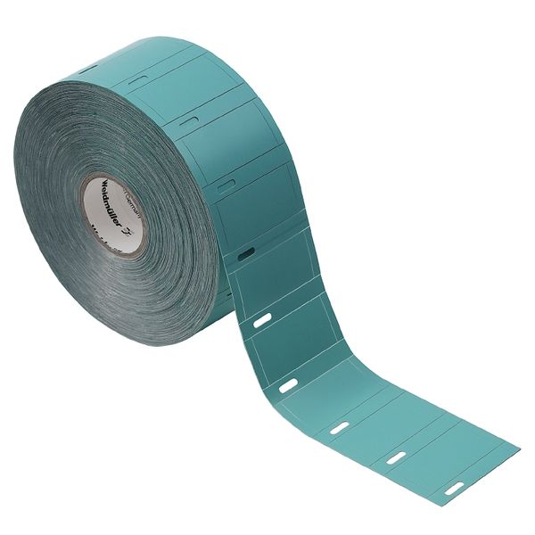 Device marking, halogen-free, 25 mm, Polypropylene, Turquoise image 1