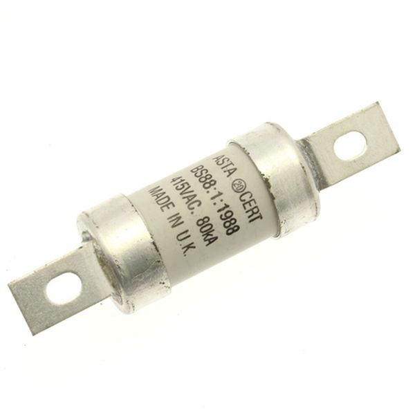 Fuse-link, LV, 100 A, AC 415 V, BS88, 26 x 95 mm, gM, BS, 100M125 image 2