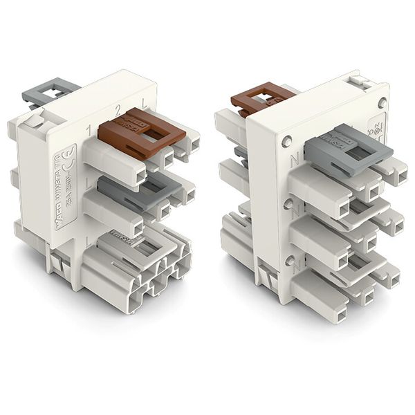Distribution connector for switches Single-pole switch and series circ image 2