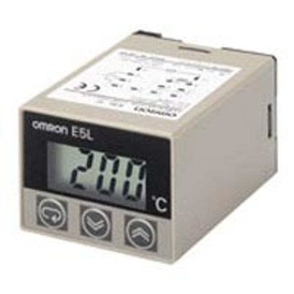Electronic thermostat with analog setting, (45x35)mm, 100-200deg, sock image 1
