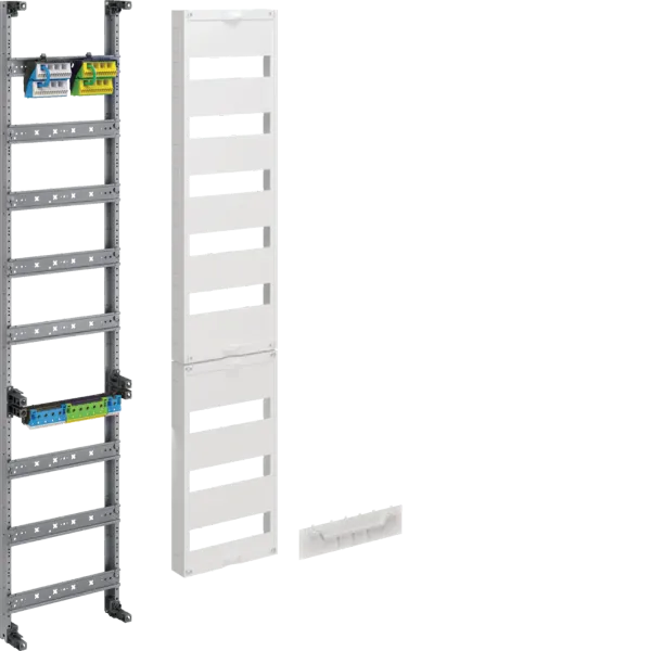 Distribution panel, univers Z, height 1200mm, 8-row, 1-field, PE/N vertical image 1