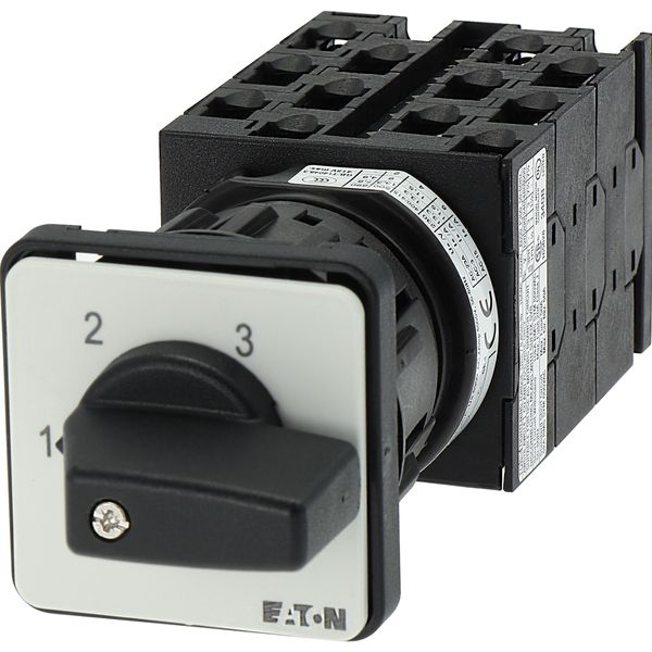 Step switches, T0, 20 A, centre mounting, 6 contact unit(s), Contacts: 12, 45 °, maintained, Without 0 (Off) position, 1-3, Design number 8476 image 37