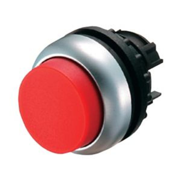 Pushbutton, RMQ-Titan, Extended, momentary, red, Blank, Bezel: titanium image 4