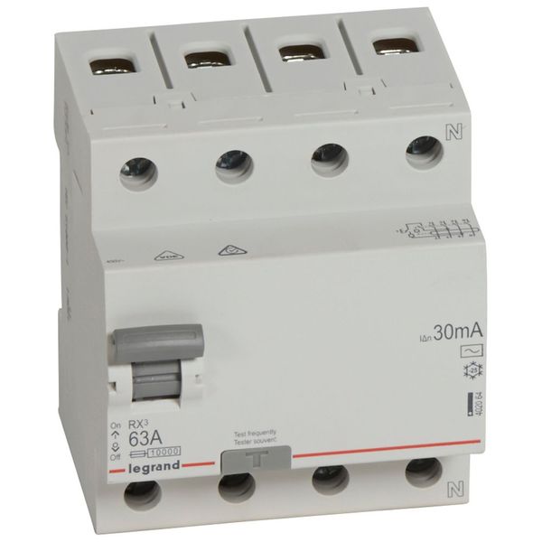 RCD LR - 4P - 400 V~ - 63 A - 30 mA - AC type image 1