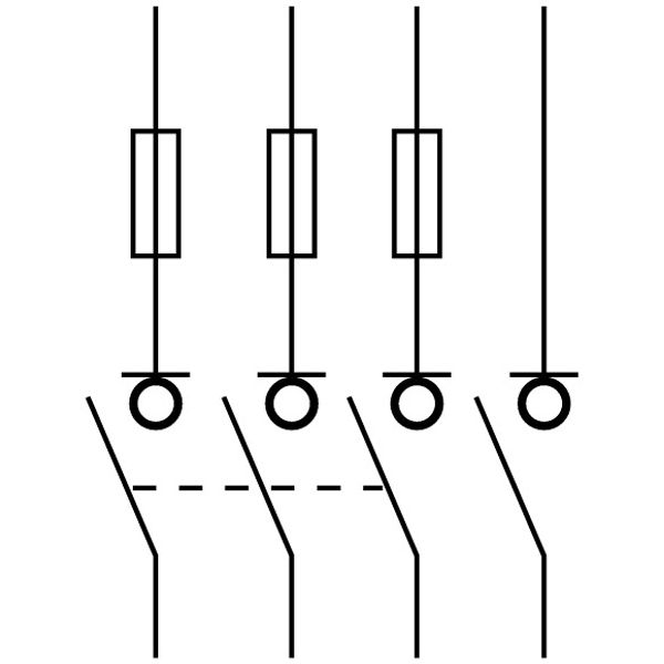 Fuse switch disconnector, 3pole+N, 63A image 1