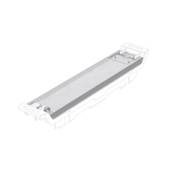 Hinged cover, IP20 in installed state, Plastic, Transparent, Width: 17 image 1