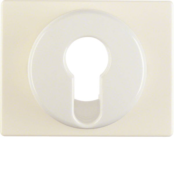 Centre plate for key switch/key push-button, arsys, white glossy image 1