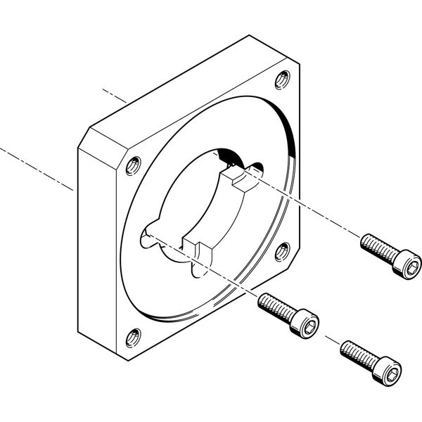 EAMF-A-64A/C/D-100A Motor flange image 1