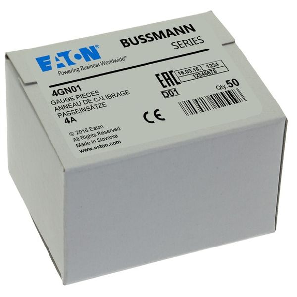 Fuse-link, low voltage, 4 A, AC 660 V, DC 250 V, BS88/A2, 22 x 82 mm, gL/gG, BS image 3