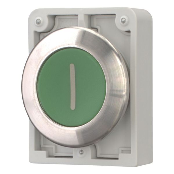 Pushbutton, RMQ-Titan, flat, maintained, green, inscribed, Front ring stainless steel image 5