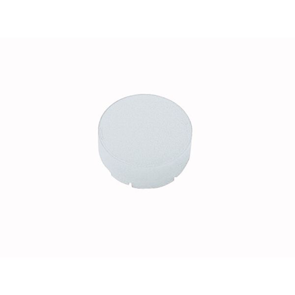 Button lens, raised white, blank image 1