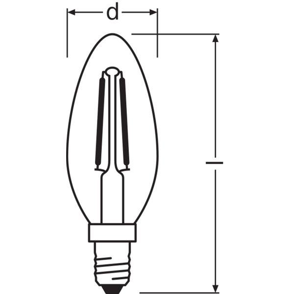 LED Retrofit CLASSIC B 1.5W 827 Clear E14 image 8