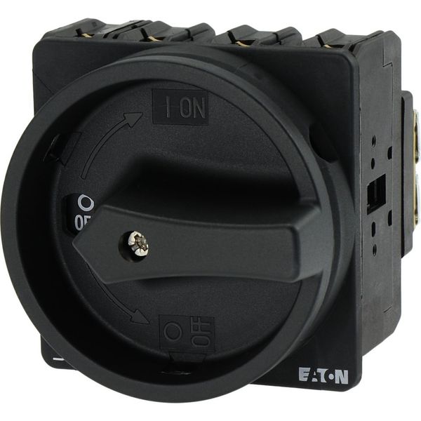 Main switch, P3, 63 A, flush mounting, 3 pole + N, STOP function, With black rotary handle and locking ring, Lockable in the 0 (Off) position image 19