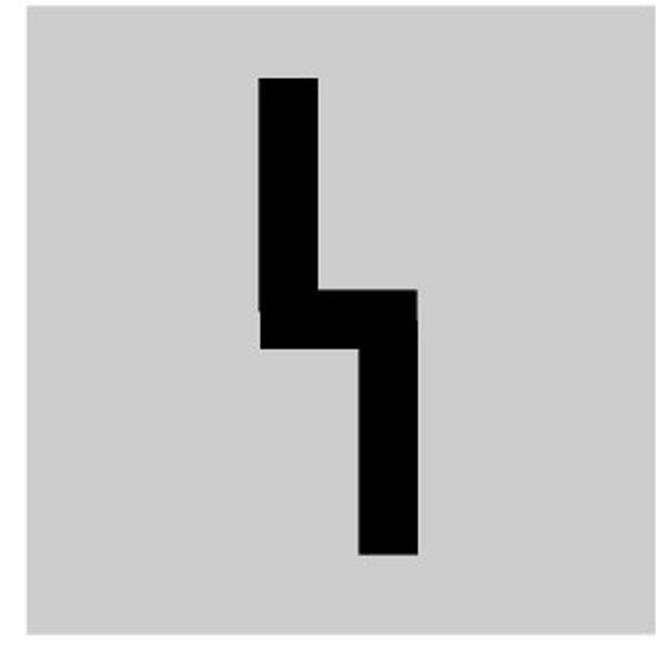 Insert label, transparent, symbol electrical voltage image 2