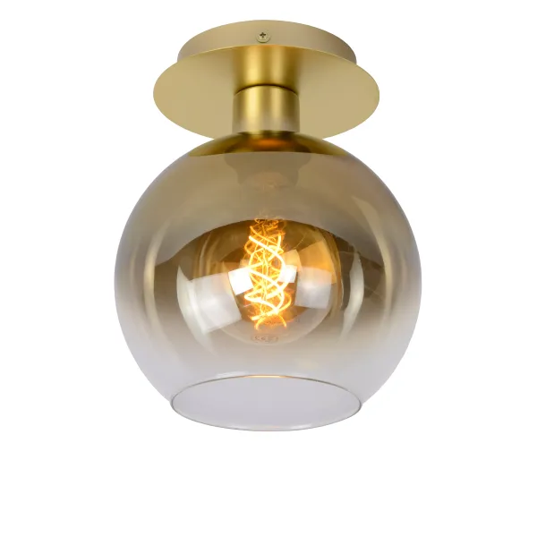 Lucide MARIUS - Flush ceiling light - 1xE27 - Matt Gold / Brass image 1