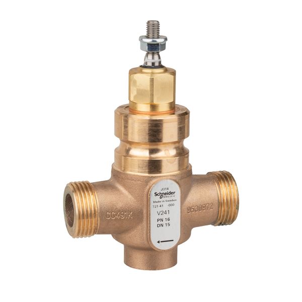 Venta V241 Globe Valve, 2-Way, PN16, G 1 External Thread, DN15, Kvs 0.25, Bronze Body, Stainless Steel Plug and Seat, Stem Up Closed image 1