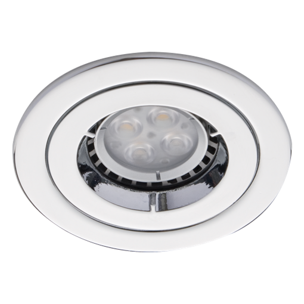 iCage Mini GU10 Die-Cast Fire Rated Downlight Chrome image 2