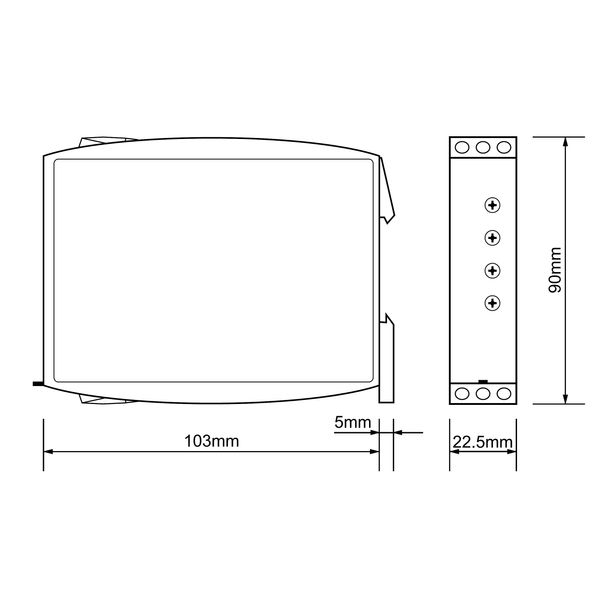 Voltage monitoring relay 3-phase, AC/DC, 2 CO image 4