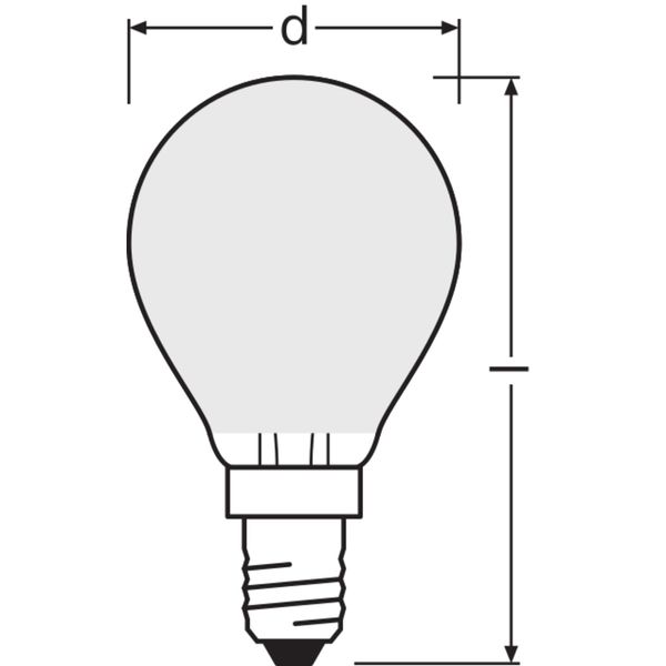 LED CLASSIC P DIM CRI 90 S 3.4W 940 Frosted E14 image 6