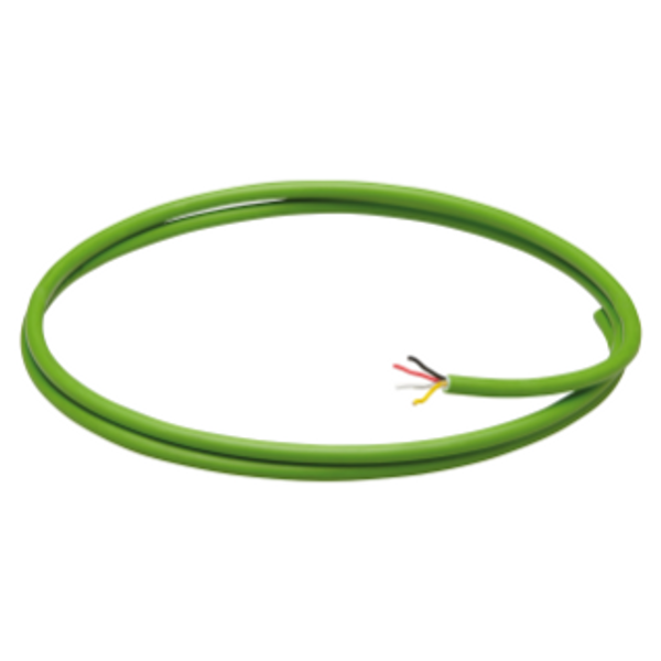 KNX BUS CABLE - LSZH CABLE SHEATH - 2 CONDUCTORS 1x2x0.8 - DIAMETER 5.2mm - CPR CLASS CCA-S1A,D0,A1 - GREEN image 1