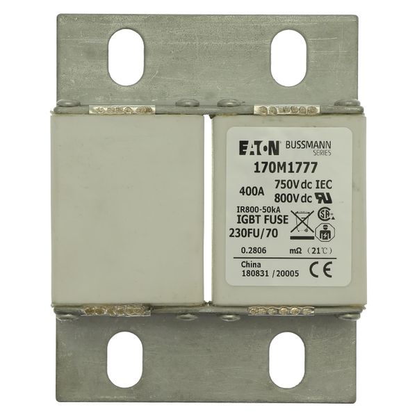 Fuse-link, high speed, 400 A, DC 750 V, size 230, 24 x 78 x 98 mm, aR, IEC, UL image 17