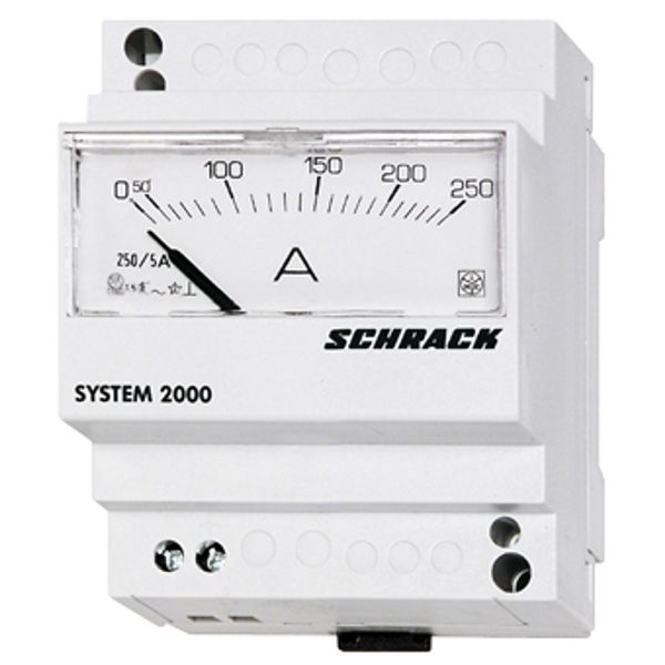 Modular ammeter, 5A-AC, direct, analogue image 1