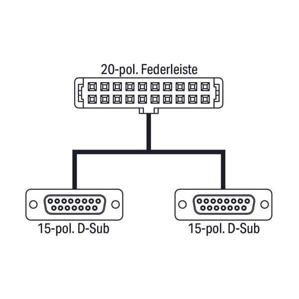 System cable for WAGO-I/O-SYSTEM, 750 Series 2x 8 digital inputs or ou image 2